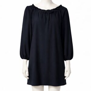 NWOT Chic Dark Navy Wool Shift Dress by Goat